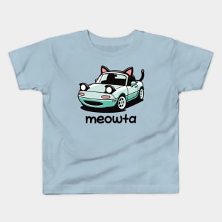 Cute Miata Cat Edition Kids T-Shirt